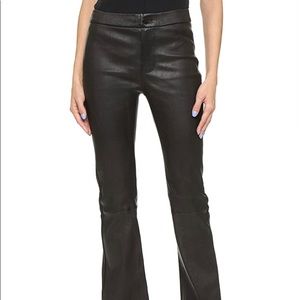 jbrand black leather pants